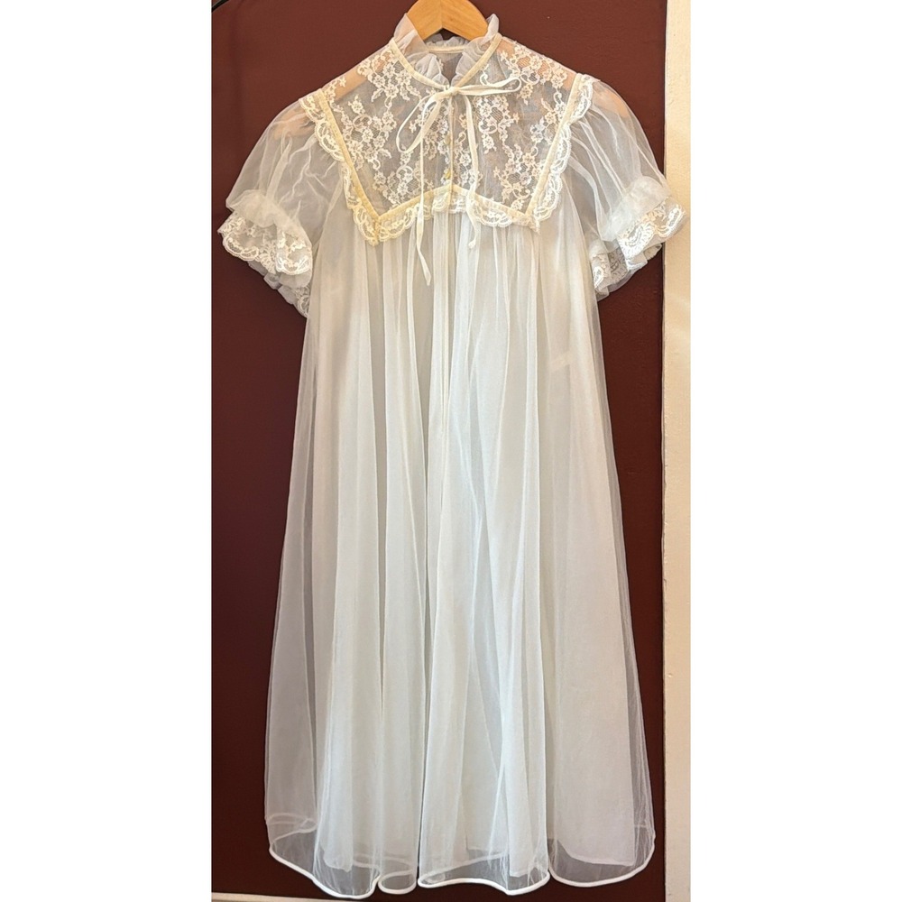 Vintaged 60's Rogers Nightgown Coquette Angelcore Regencycore Sleepwear Lolita